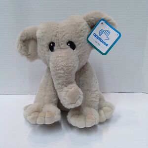 Applause Gray Elephant Plush 10" Stuffed Animal Toy Super Soft New With Tags